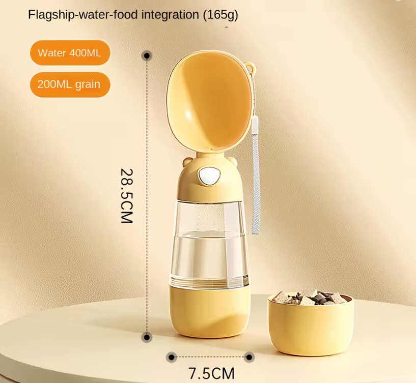 PawGo™ 2-in-1 Pet Water Bottle &amp; Food Container