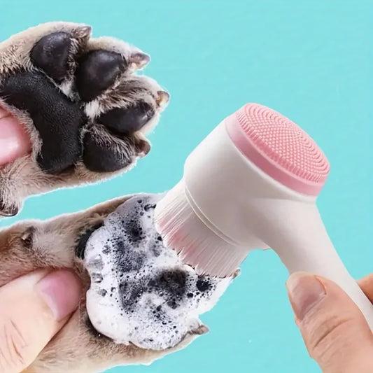 PawClean™ Dual-Sided Silicone Pet Cleaner &amp; Massage Brush