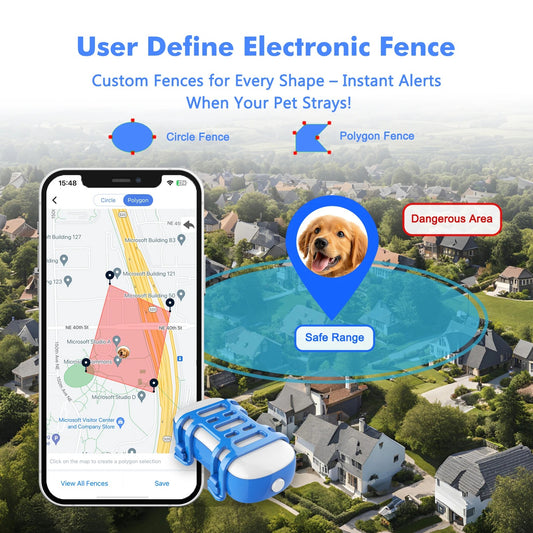 TrackPaws™ GPS Pet Tracker with Smart Light &amp; Sound Locator