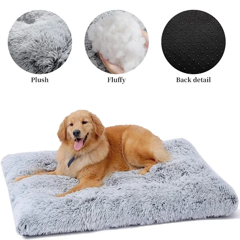 PlushPaws™ Removable Soft Calming Pet Bed Mat for Dogs &amp; Cats