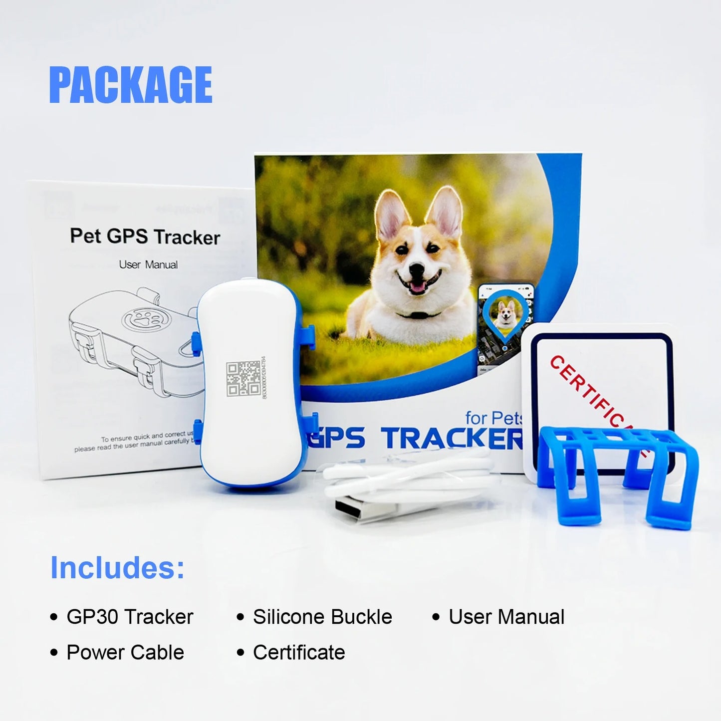 TrackPaws™ GPS Pet Tracker with Smart Light &amp; Sound Locator